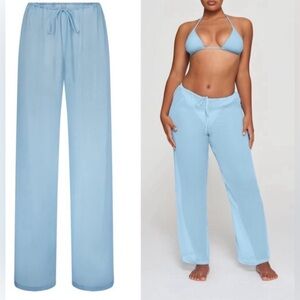 Skims Chiffon Silk coverup pants